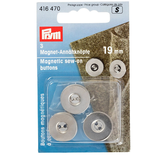 Prym Magnetknapp 19mm, 3stk - Sew-on