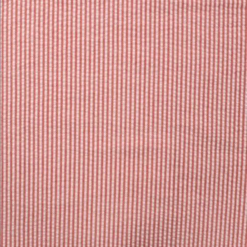 Beklednings Bomull seersucker stripe Elza Rød