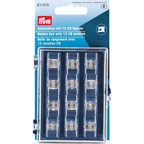 Prym Spoleboks med 12stk CB spoler