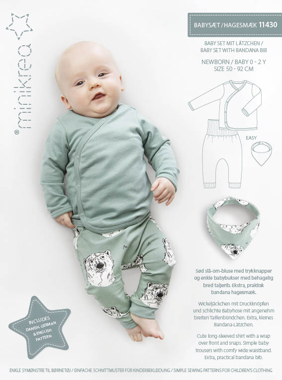 MiniKrea 11430 Babysæt med hagesmæk