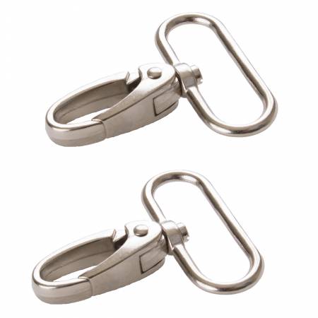 by annie Swivel Hook 1-1/2in sølv Metal Set of 2