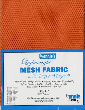 Mesh fabric Light brente oransje