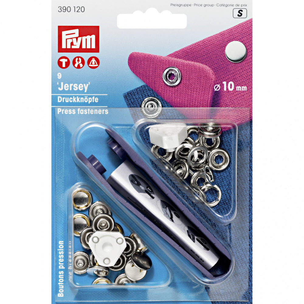 Prym Trykknapper sølv Jersey 10mm