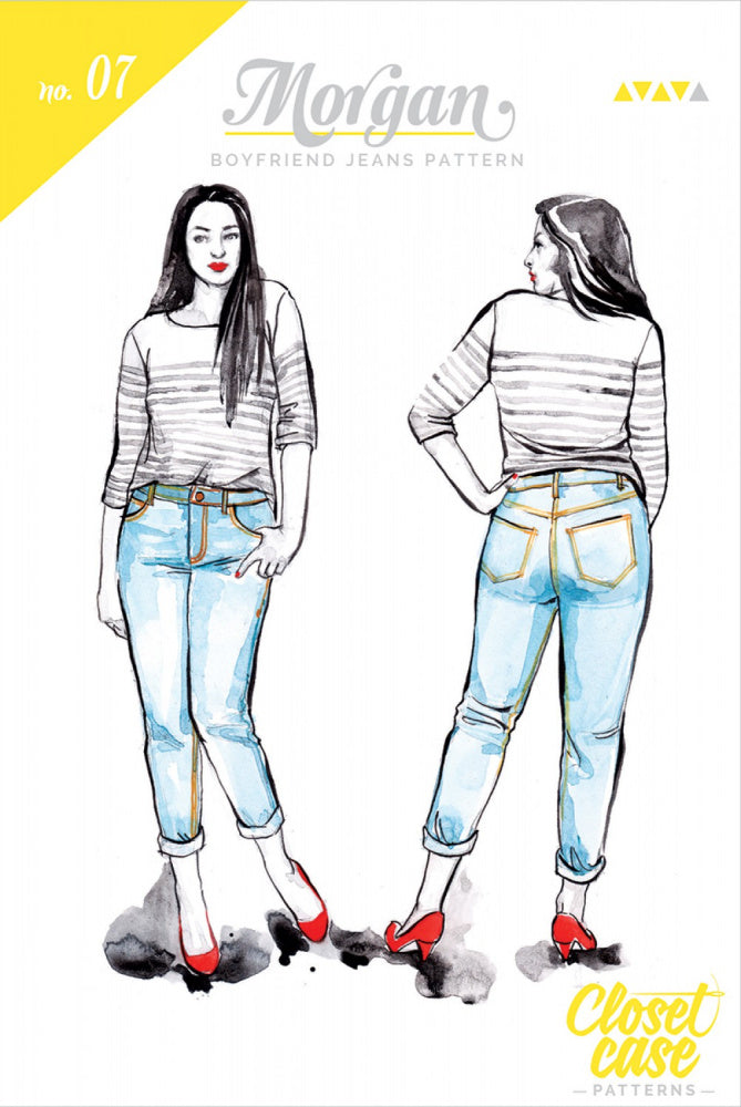 Closet Core Patterns Morgan Boyfriend Jean papirmønster