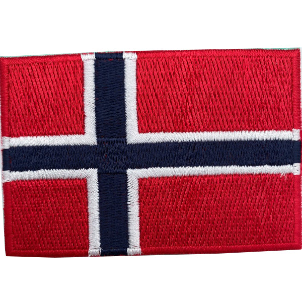 Norsk Flagg 7x4cm Strykemerke