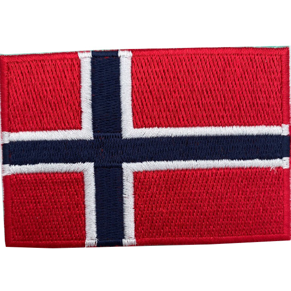 Norsk Flagg 7x4cm Strykemerke 