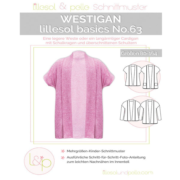 LILLESOL & PELLE No.63 WESTIGAN Barn Mønster