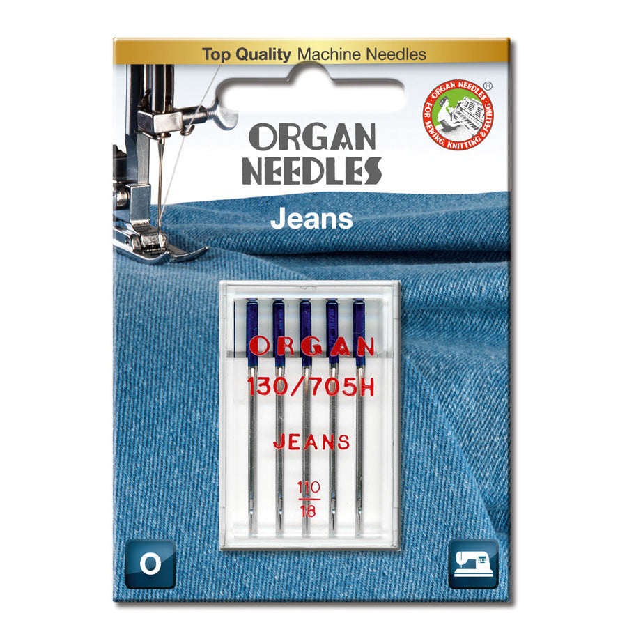 Jeans 110, 5 stk. Organ symaskinnåler