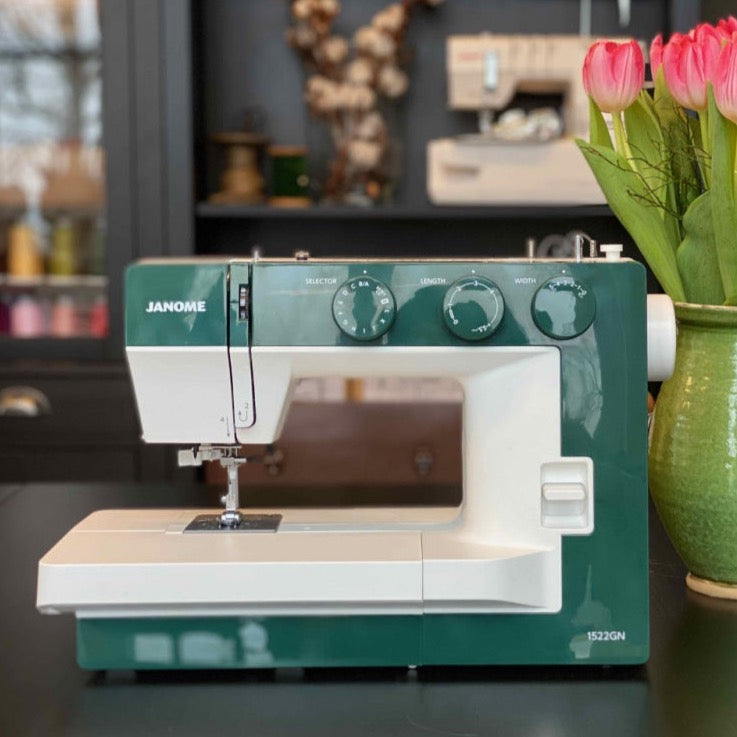 Janome Modell 1522 Grønn symaskin
