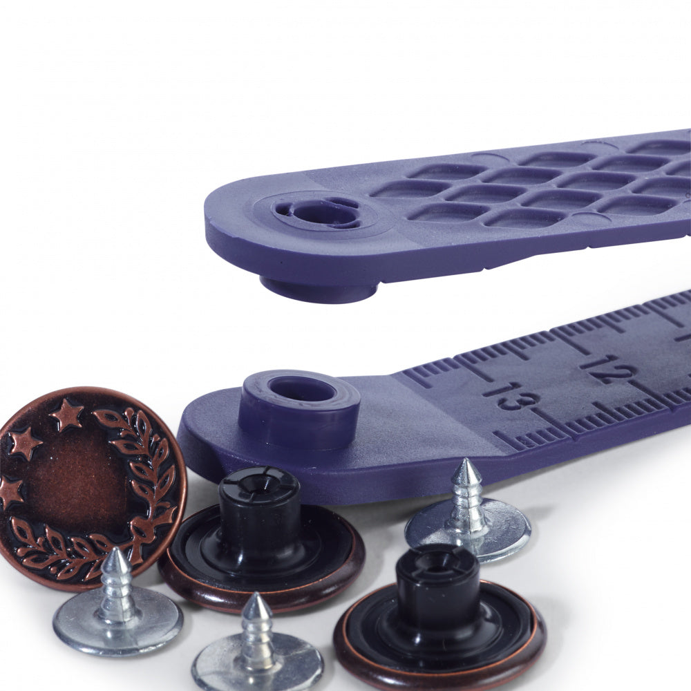 Prym jeans knapper – Antikk kobber 17mm – 8stk