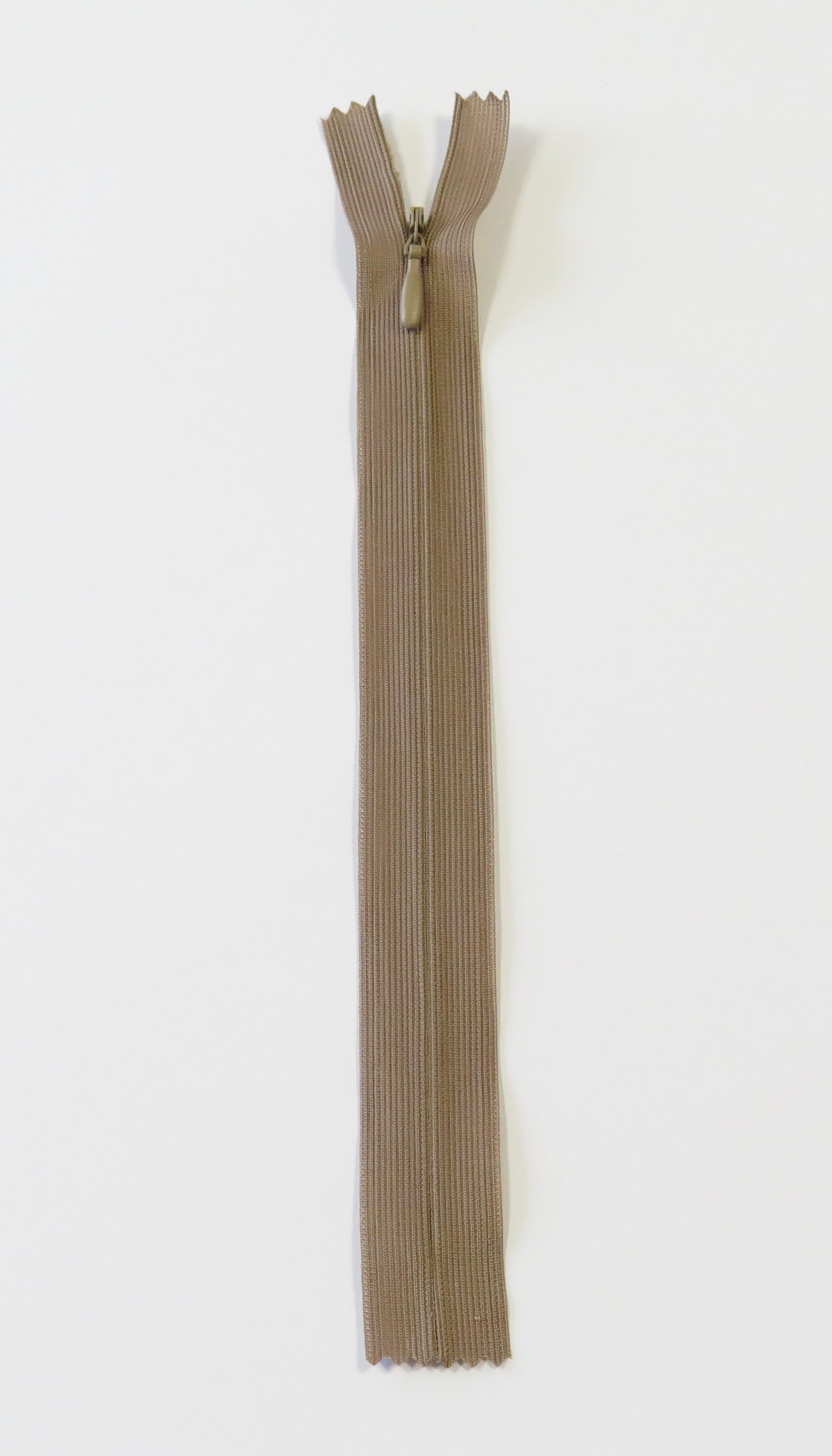 Usynlig Glidelås 22cm (4mm), Beige
