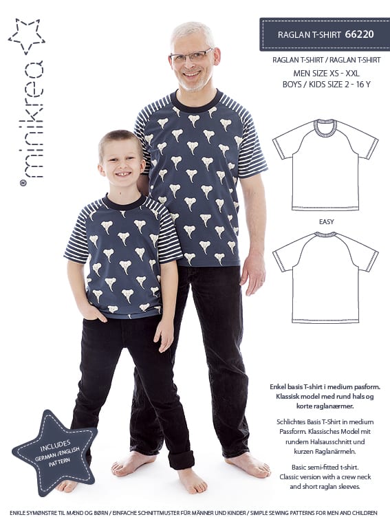 MiniKrea 66220 RAGLAN T-Skjorter