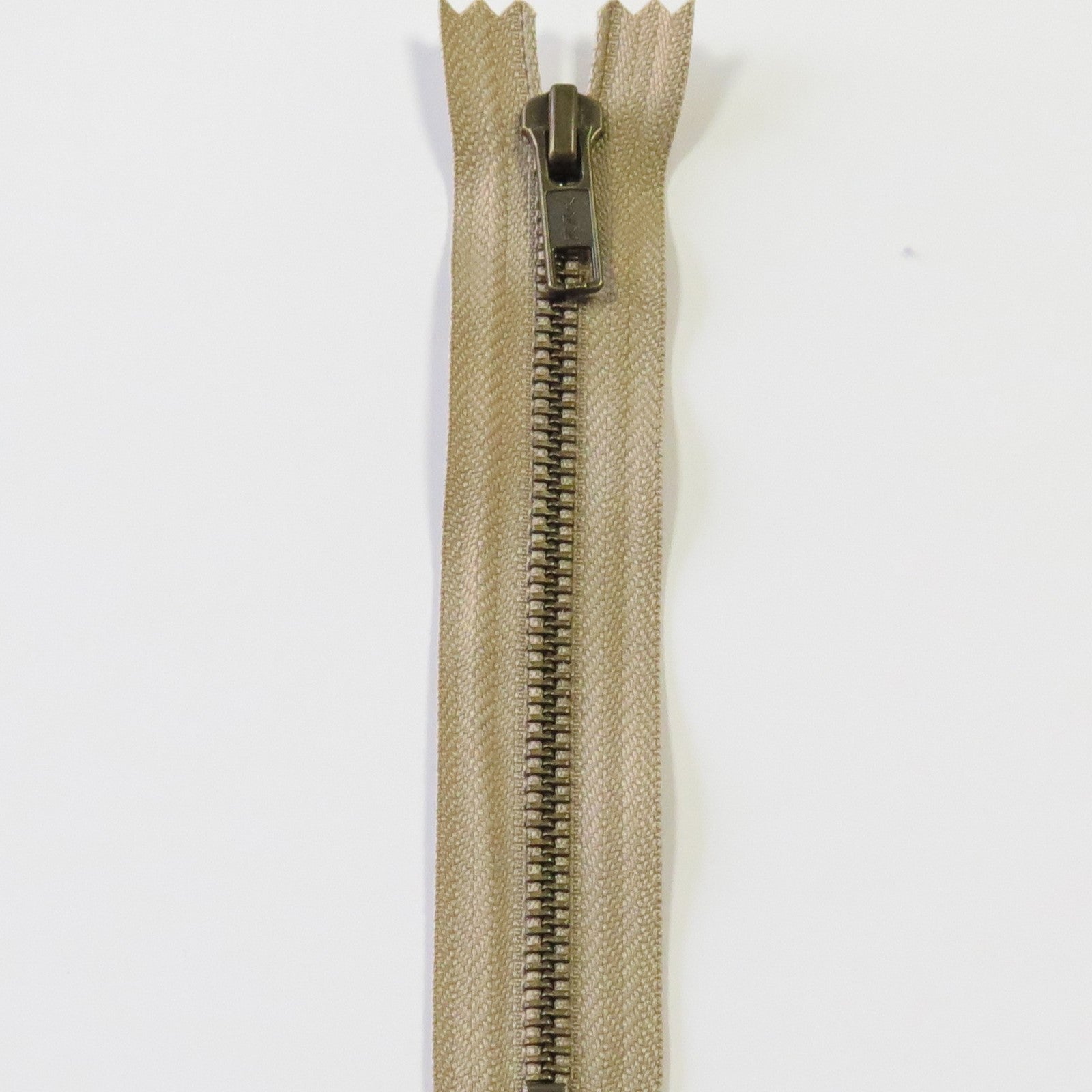 YKK Glidelås Metall 20cm, Beige
