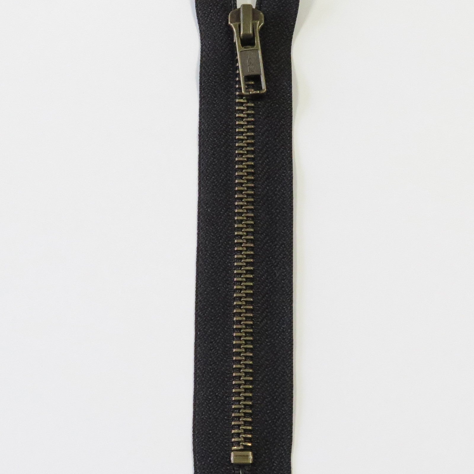 YKK Glidelås Metall 18cm, Svart