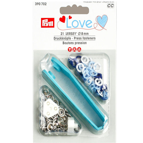 Prym Love Trykknapper 8 mm Blå