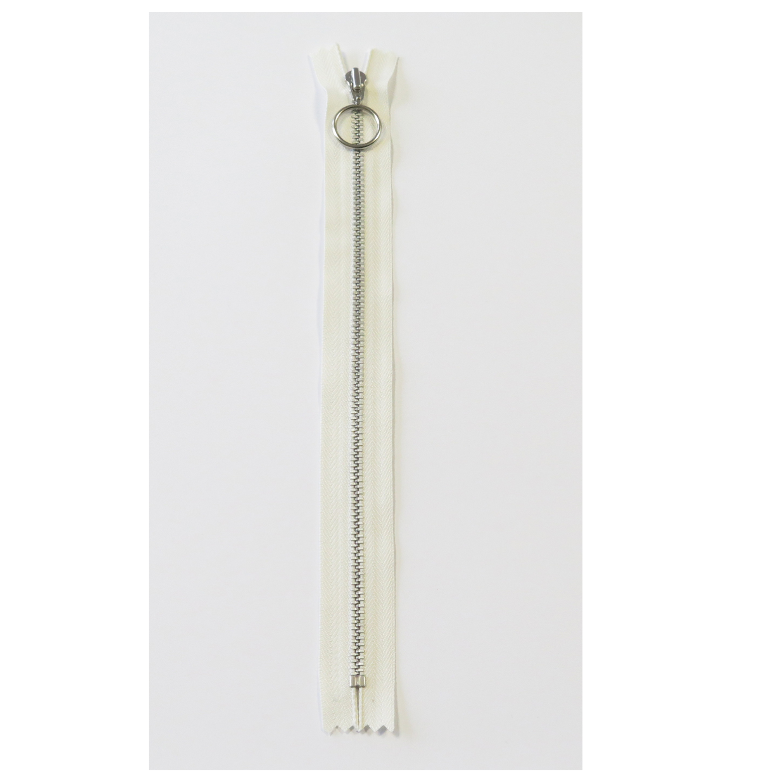 YKK Glidelås Metall 25cm, Offwhite