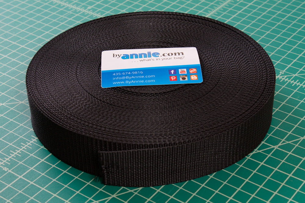 by annie Webbing 1-1/2in Black