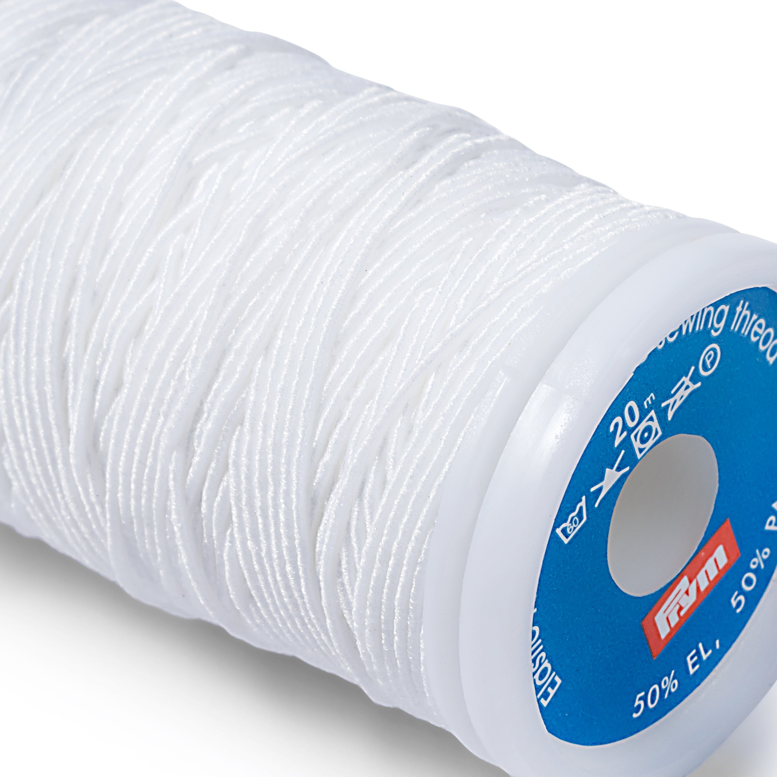 Prym Elastisk Tråd hvit 20 m