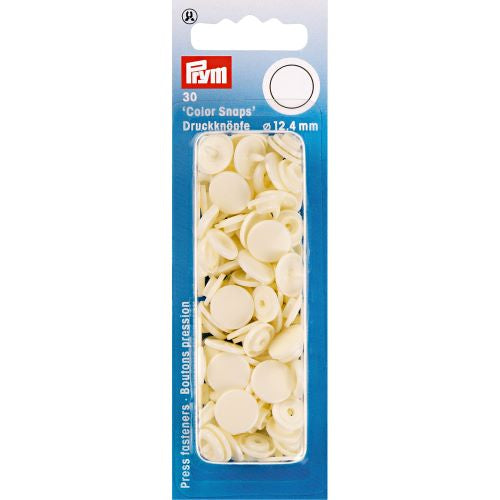 Trykknapper Prym Snaps Plast Rund PERLE 12,4mm - 30 stk