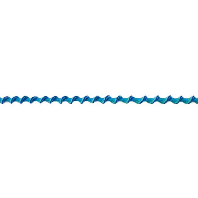 Spiralstrikk blå turkis