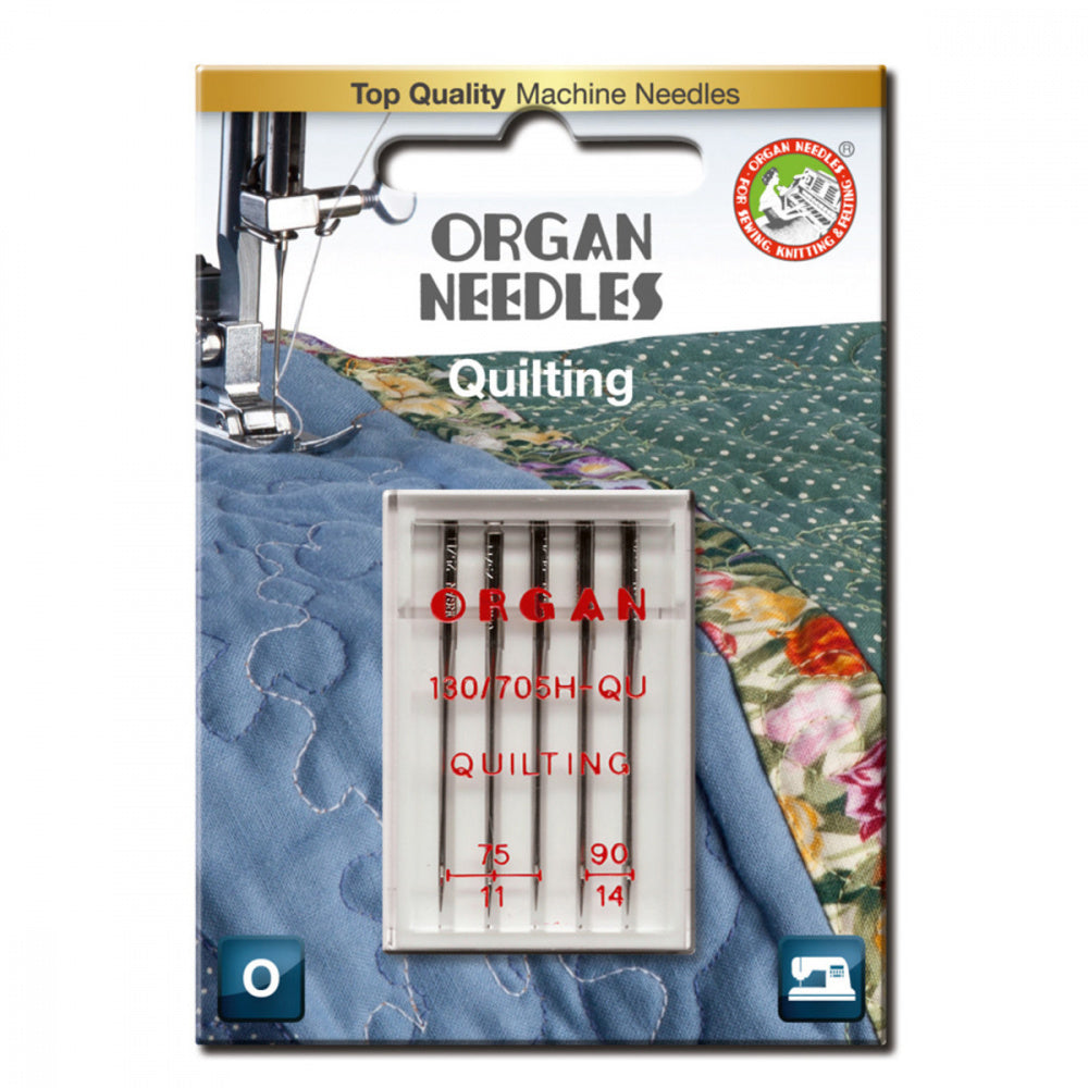 Quiltenål 75-90, 5 stk. Organ symaskinnåler