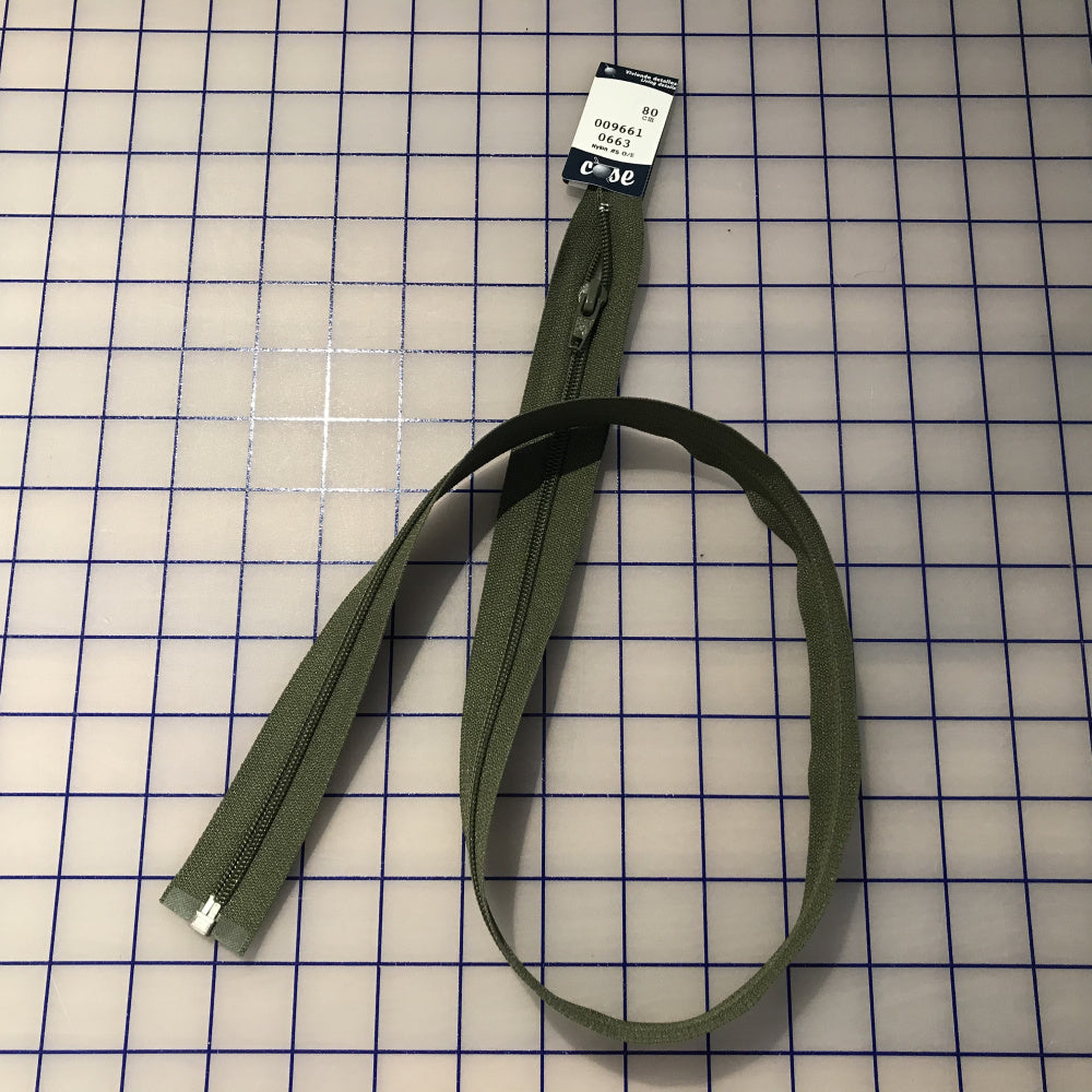 Glidelås Delbar 80cm Grønn