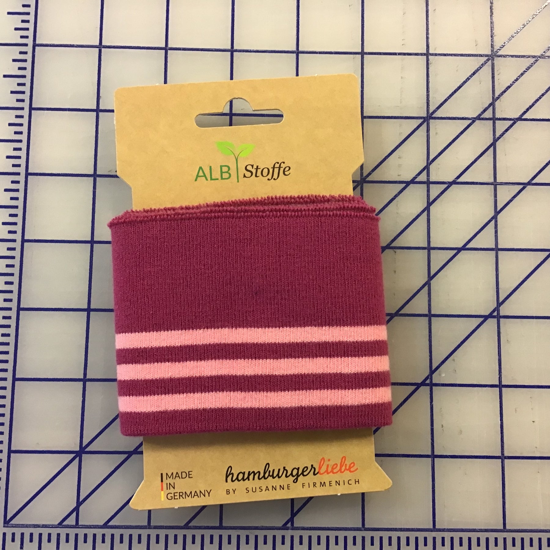 CUFF ME Mørk Rosa med striper