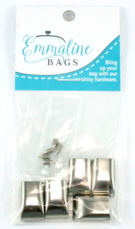 Zipper/Cord Ends sølv 5 Pack