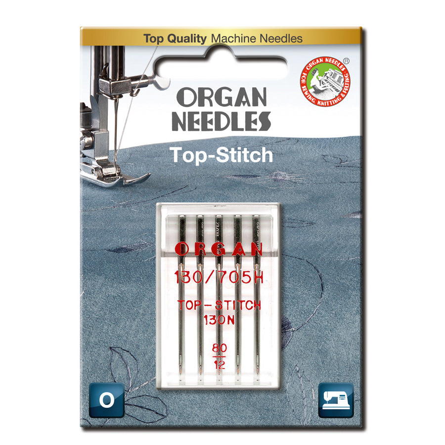 Top-Stitch 80, 5 stk. Organ symaskinnåler 