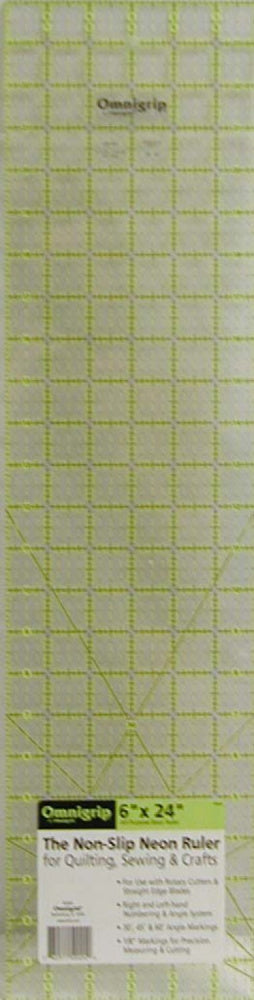Omnigrip Neon Ruler 6in x 24in