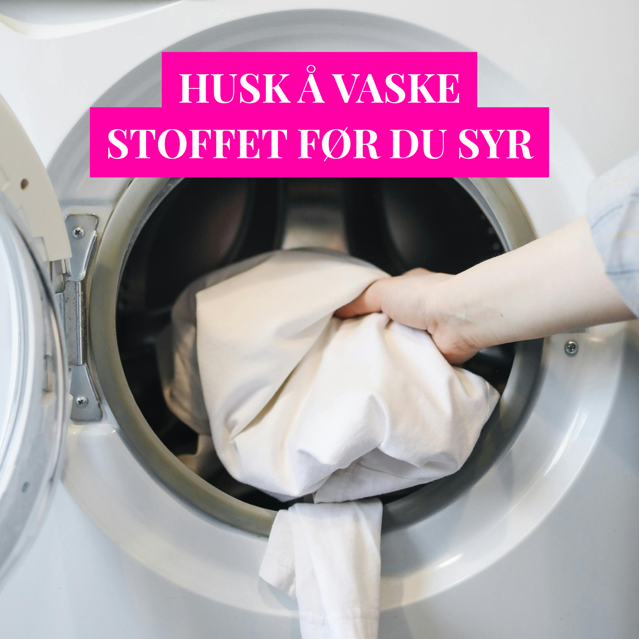 Derfor bør du vaske stoffet før du syr