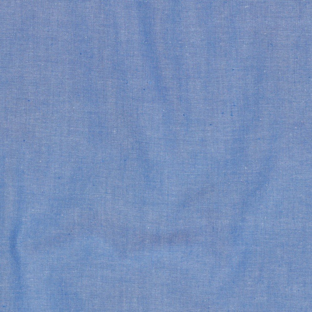 Poplin Garnfarget , Melert Himmel Blå