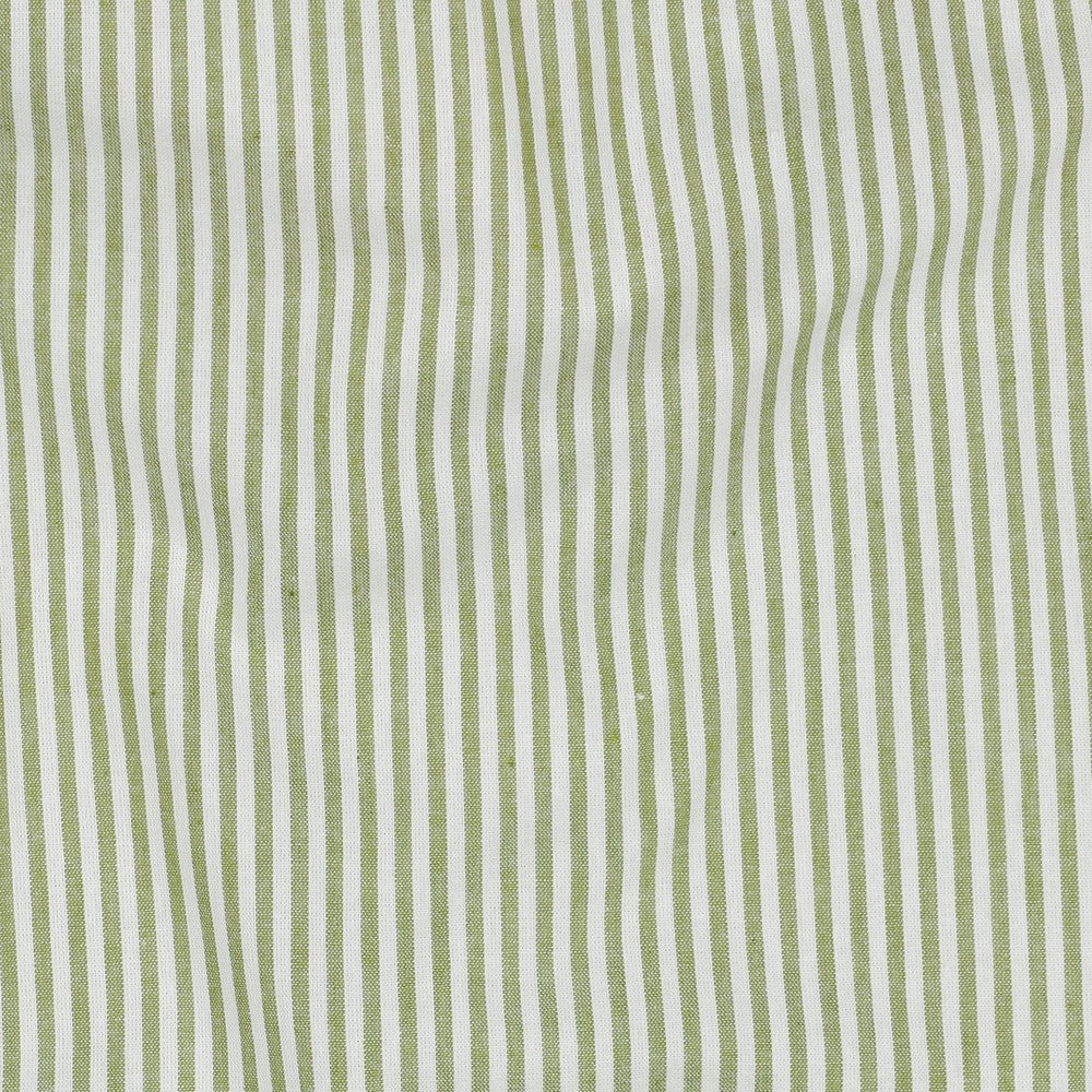 Yarn dyed Bomull - Striper, Gammel Lime