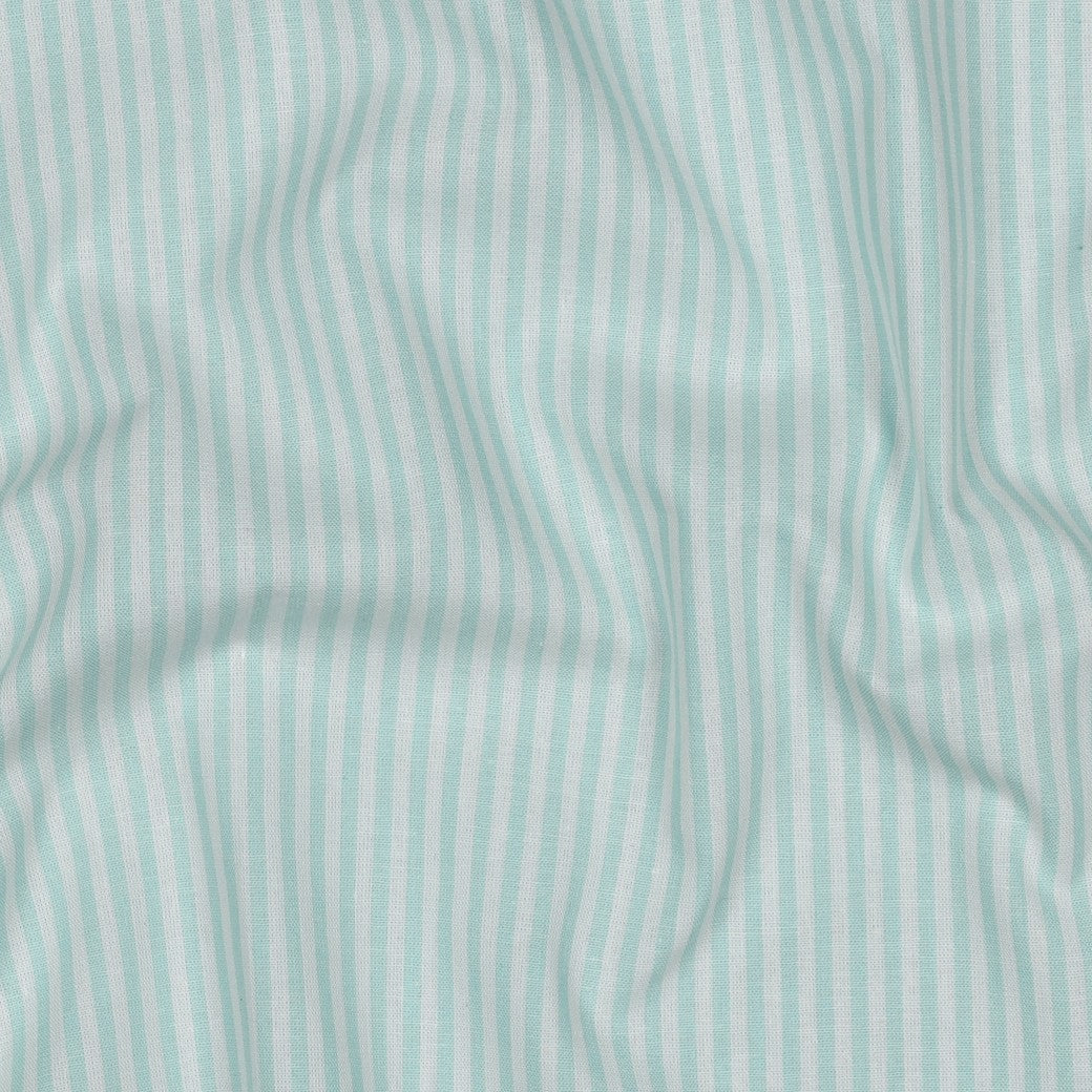 Yarn dyed Bomull - Striper, Mint