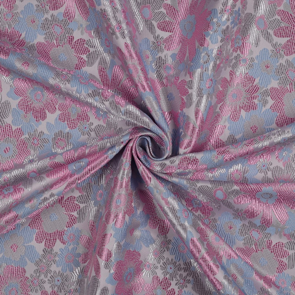 Jacquard / Brokade - Blomster lys