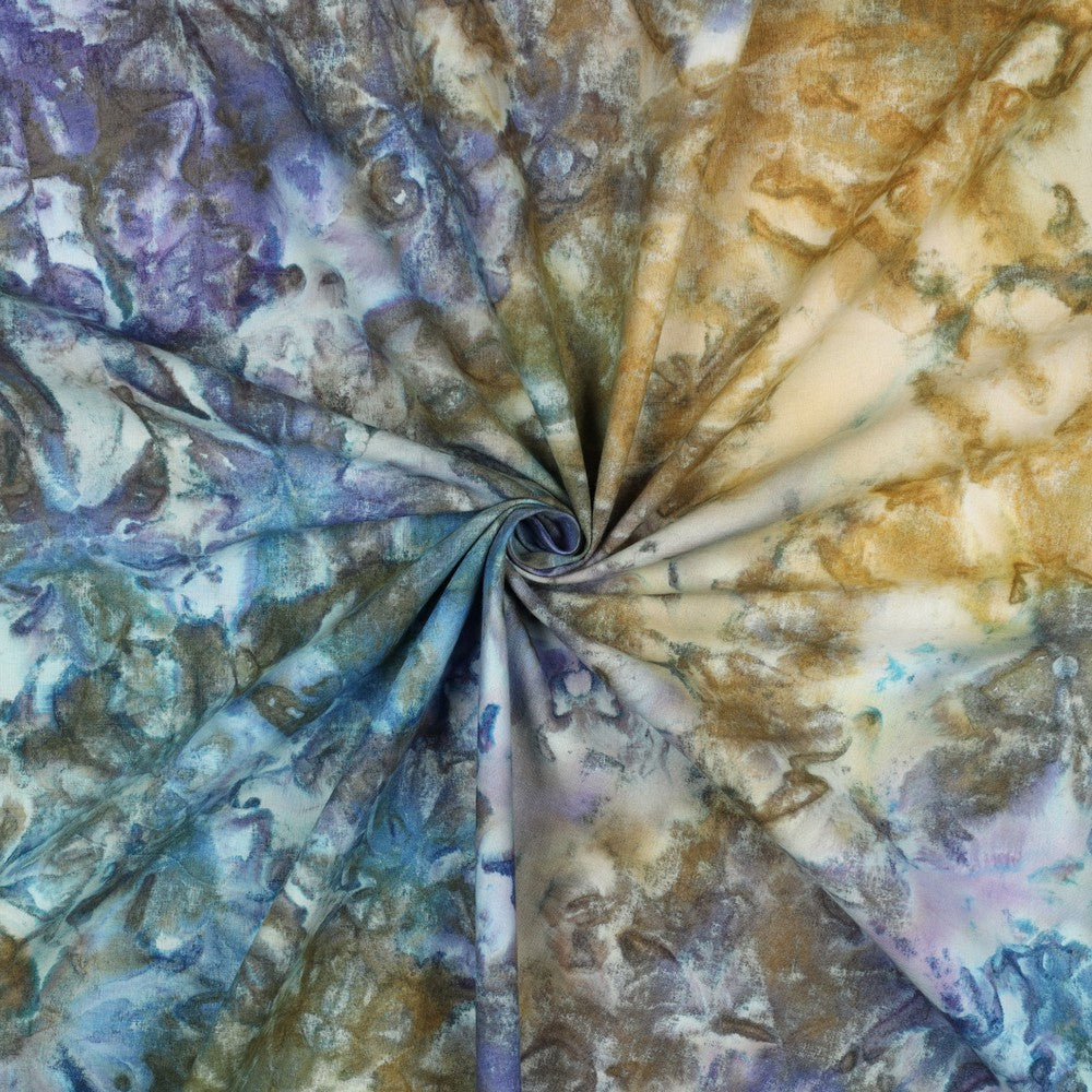 Beklednings Bomull - Batikk, Lilla Turkis