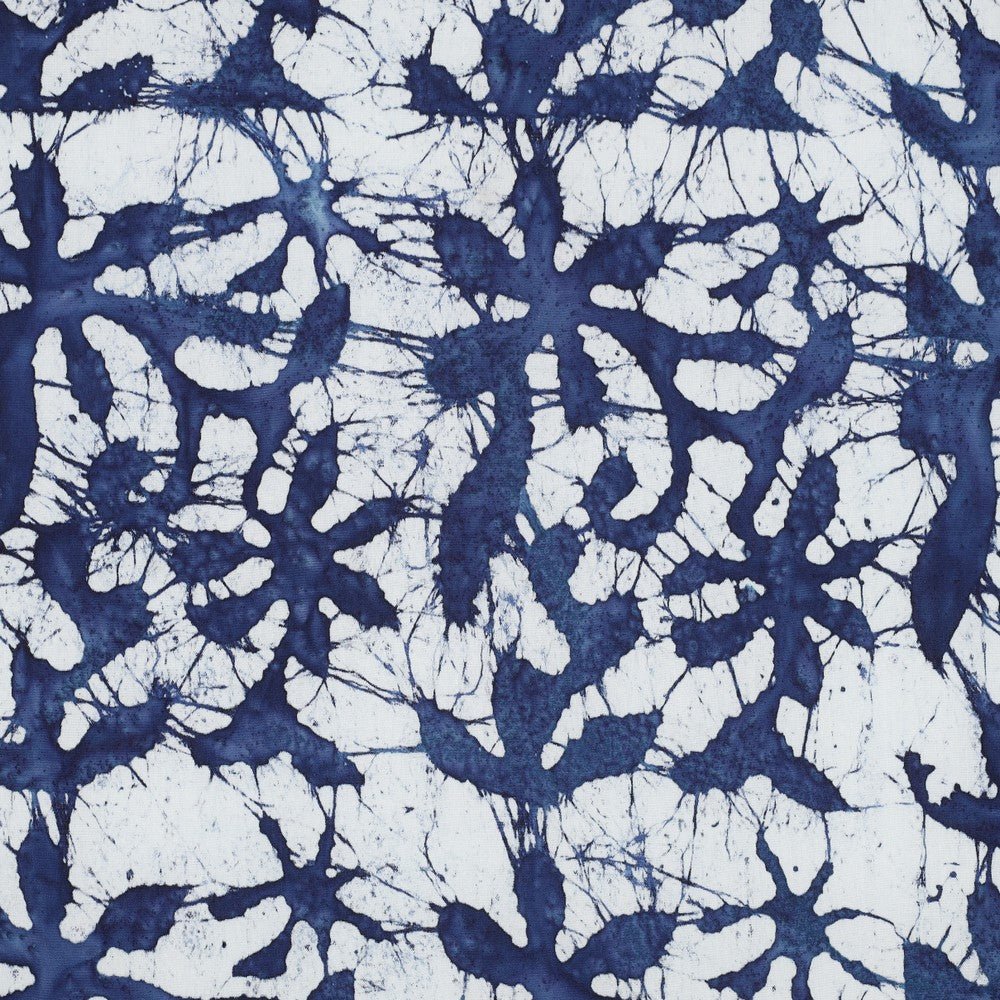 Beklednings Viskose - Crafted Batik, Indigo Blå