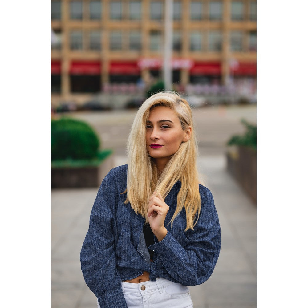 Denim Jeans med Struktur