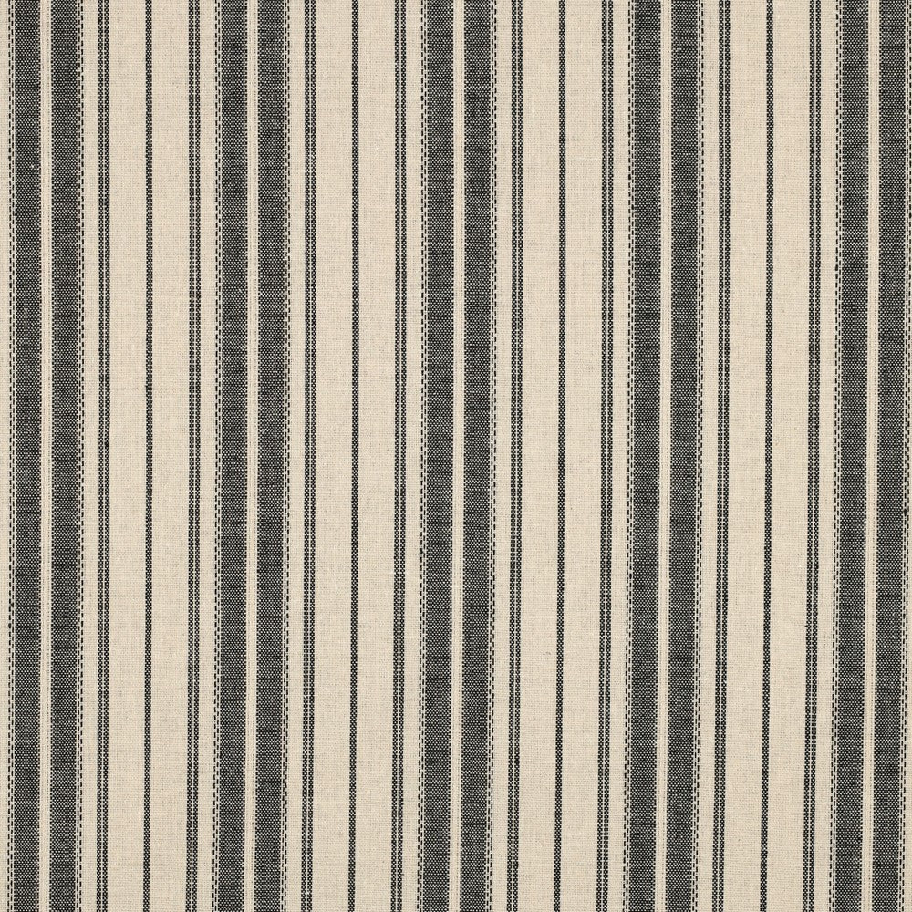 Linen viskose - Striper, Natur og Svart