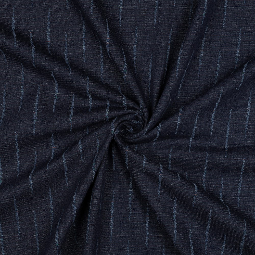 Denim Jacquard - Indigo Blå