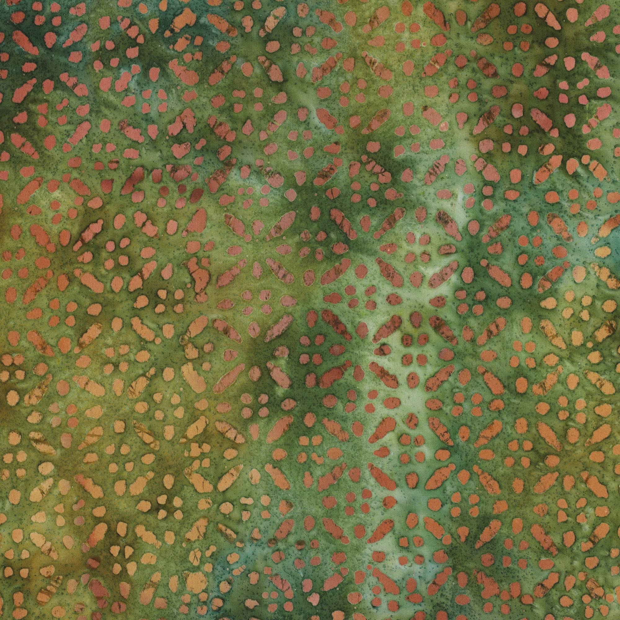 Vevd Viskose - Batikk, grønn