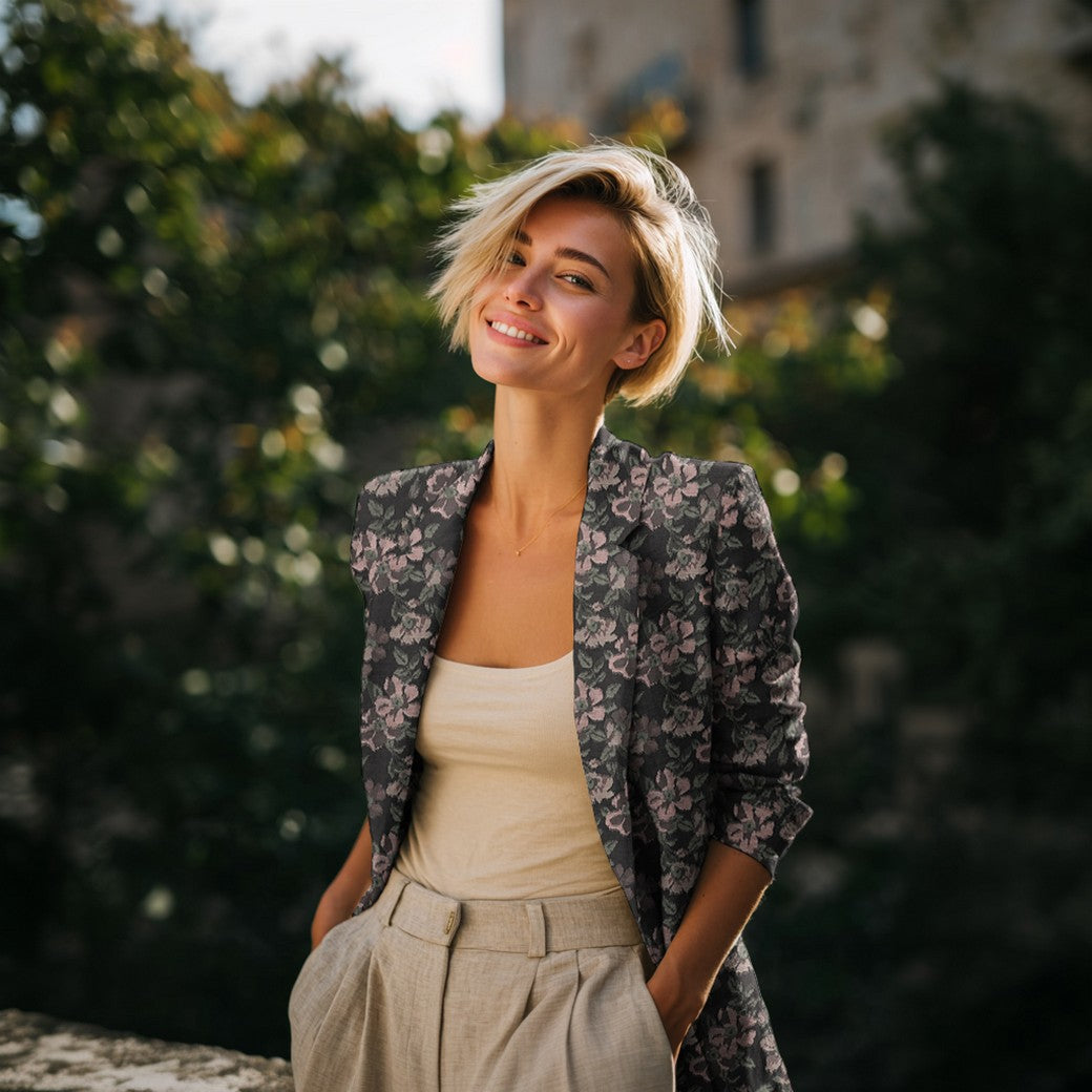 Jacquard / Brokade - Blomster