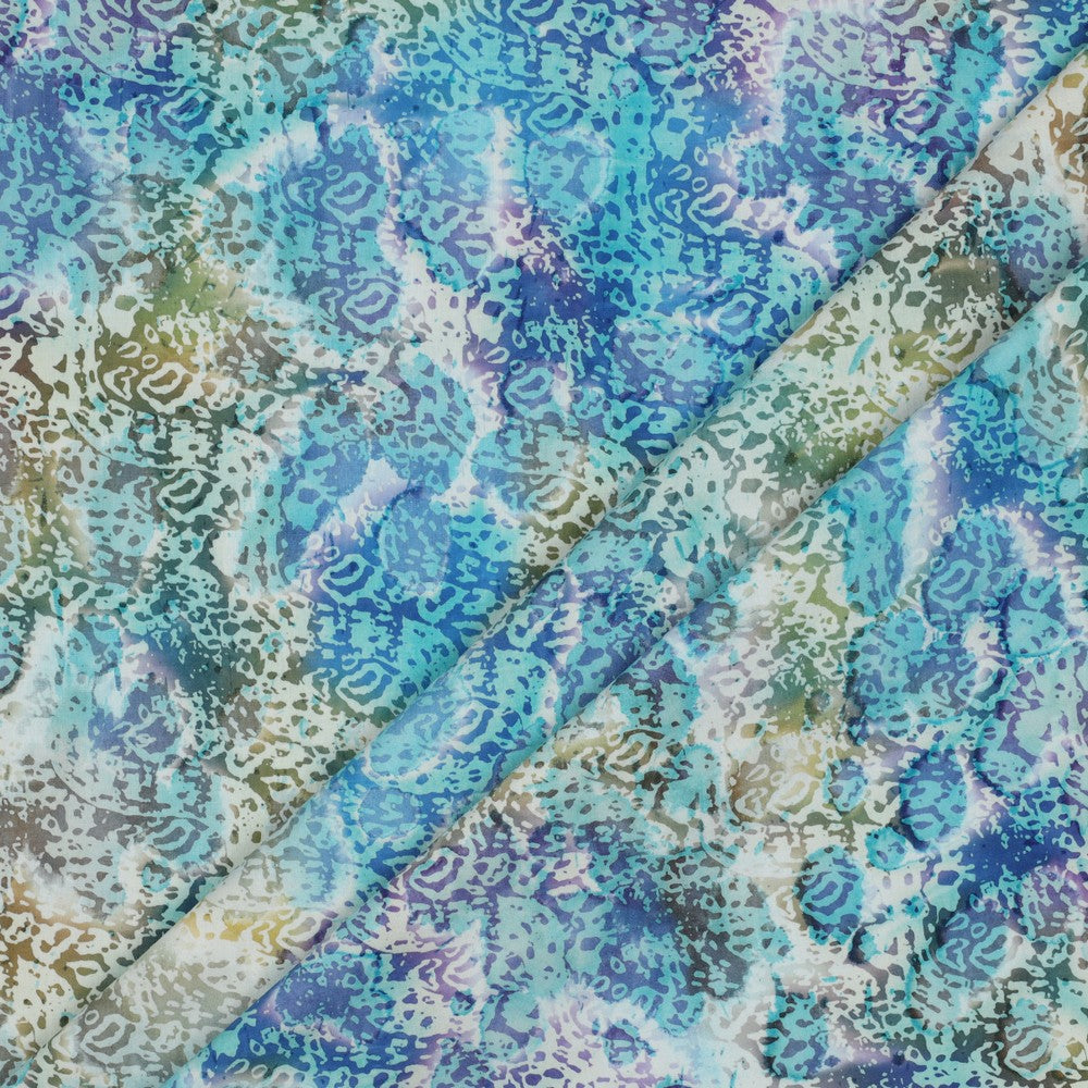 Beklednings Bomull - Batikk, Turkis