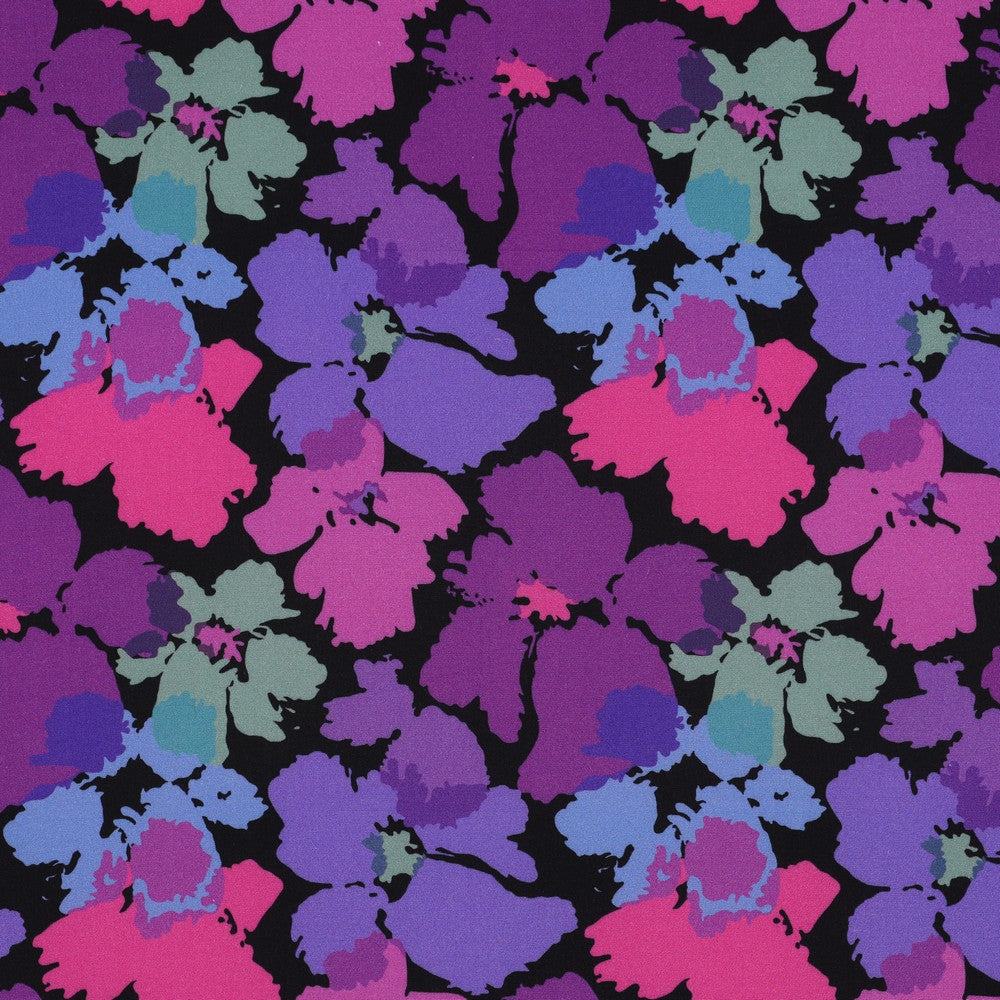 Vevd Viskose - Blomster