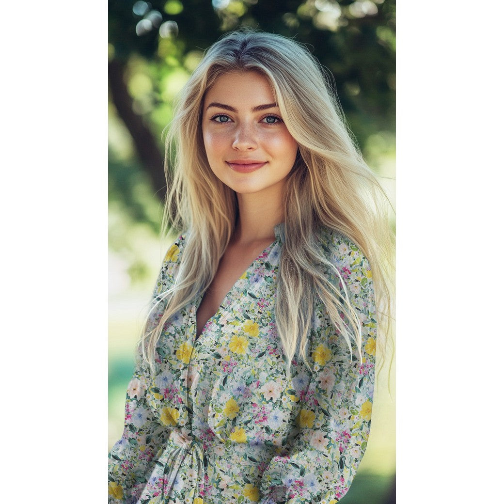 Bomull Voile - Sommer Digital Blomster