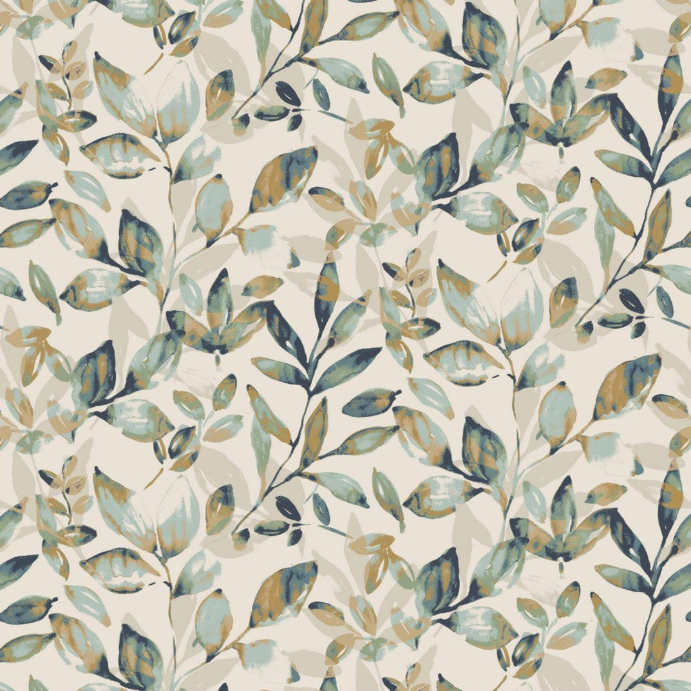 Linen Jersey - Blad, Krem