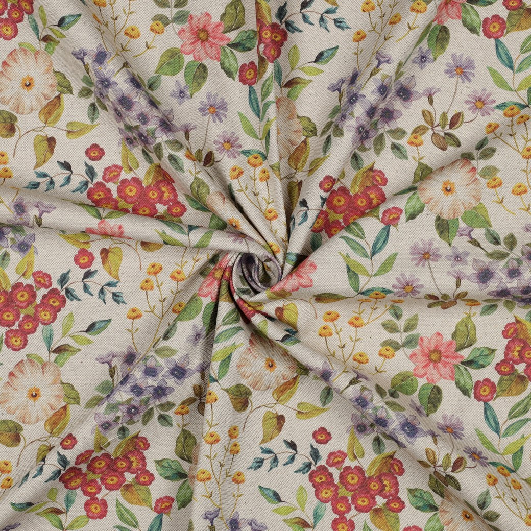 Kanvas Linen look - Willi Blomster