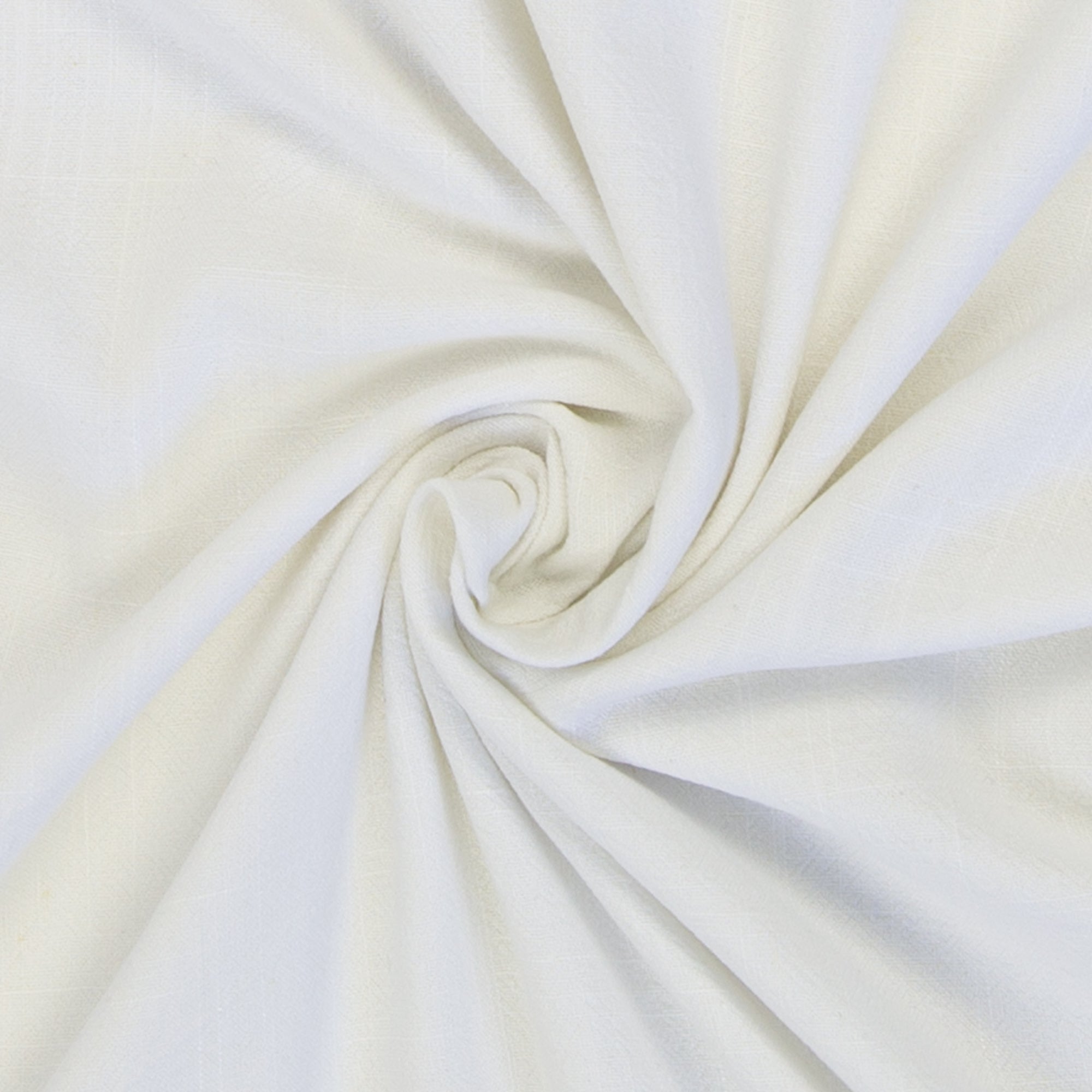 Linen Viskose - Lissabon Hvit