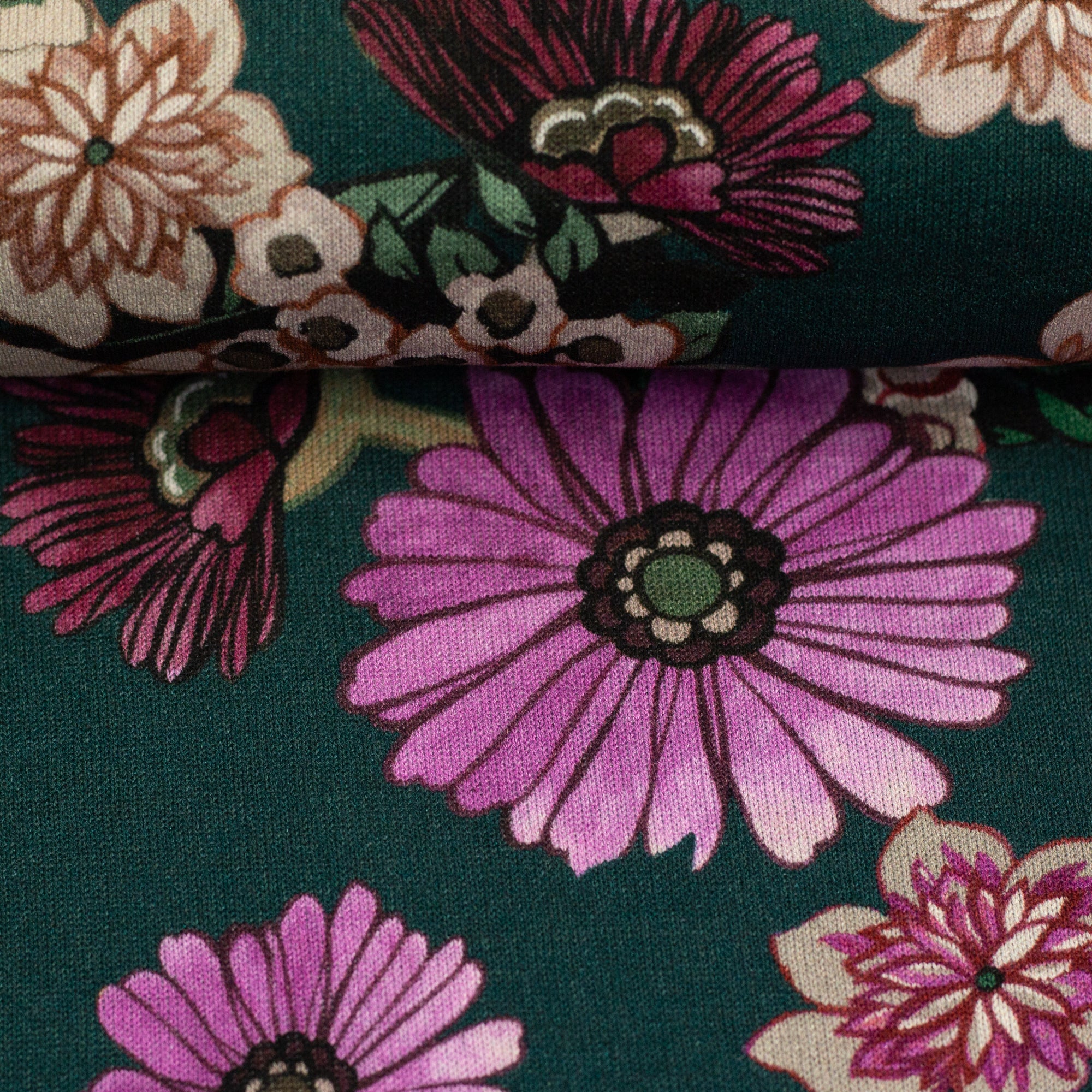 Viskose Jersey - Casablanca blomster