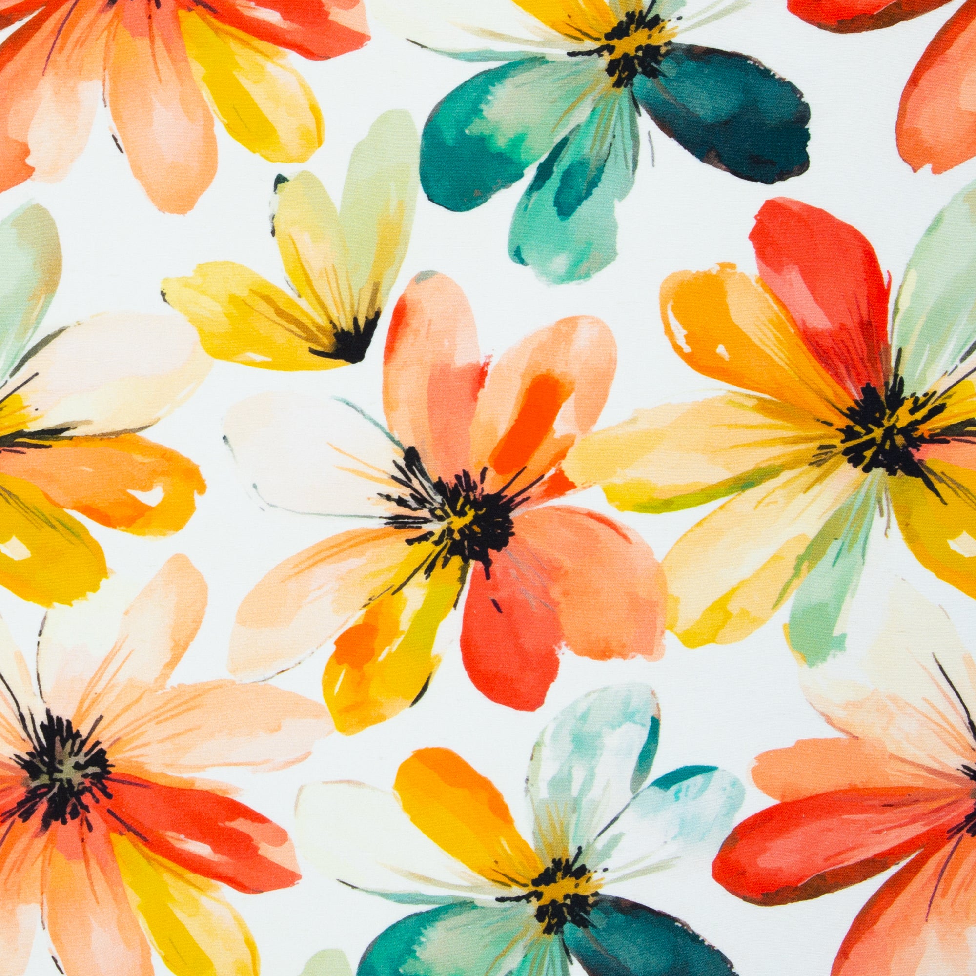 Linen Viskose - Irma Blomster krem